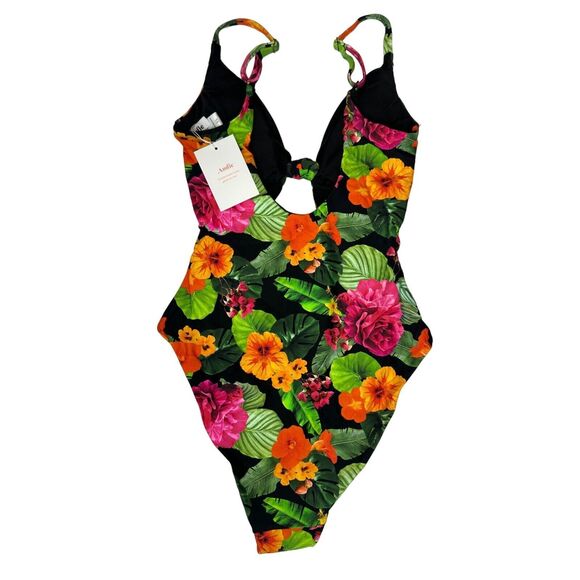 Andie Swim The Santorini One Piece Compression Minimalist Floral NWT X Small - Picture 6 of 8